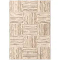 Ted Baker Haringey Flatweave Rug Nightingale Jute White 120x170, sopii käytettäväksi terassilla tai parvekkeella