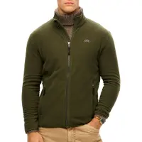 Superdry for man. M2014195A Fleece Full Zip fleece green (XXL), Casual, Polyester