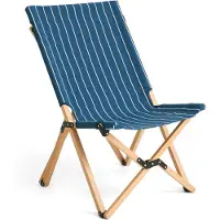 HAY Outdoor Market taitettava tuoli Sininen-beige