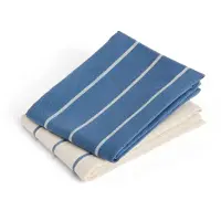 HAY Outdoor Market keittiöpyyhe Blue-beige, 2-pack