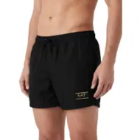EA7 for man. 7M001713_AF21248 Beachwear black boxer shorts (L), Polyester