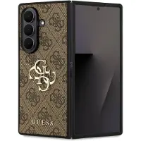 GUESS Samsung Galaxy Z Fold7 4G Big Metal Logo Hybridikotelo - Ruskea