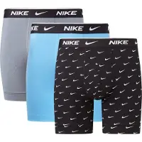 Nike Underwear Cotton Stretch Boxer Brief 3Pk - Blue - L