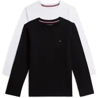 Tommy Hilfiger 2-Pack Cotton T-Shirt - Black - 164-170