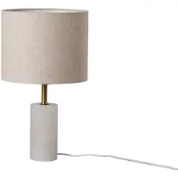 LINDBY Pöytävalaisin Alabaster , Kerma/meripihka, Olohuone/ruokailutila, Tekstiili/kangas/silkki, Skandinaavinen