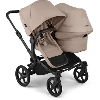 Bugaboo Donkey 6 Double sisarusrattaat Complete Black/Desert Taupe
