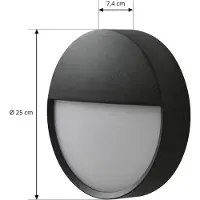 Arcchio Led ulkoseinävalaisin Gravo , Musta, Alumiini, Moderni