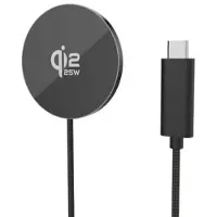 Mtp Products Qi2.2 25W MagSafe-laturi iPhone-, AirPods- ja Galaxy Buds -kuulokkeille - musta