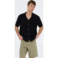 Only & Sons Onsjam Life Reg Ss Shirt Knit - Black - M