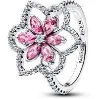Pandora Timeless tuplakukka sormus hopea 194577C01-54