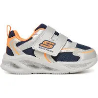 SKECHERS Meteor-Lights Glow Spike - Silver - 24