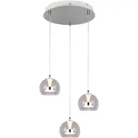 TRIO Flynt LED riippuvalaisin 3-os kromi 2300+3000+4000K