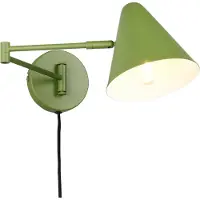 TRIO Lighting Seinävalaisin Cosima, Vihreä, Olohuone/ruokailutila, Metalli, Moderni