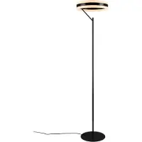 Valotorni Dios LED lattiavalaisin mattamusta