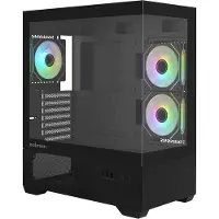 Zalman CHRONIX V2 -miditornikotelo ikkunalla ja RGB-valaistuksella, musta