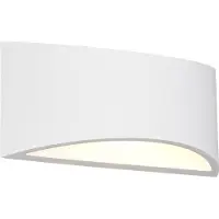 TRIO Lighting Seinävalaisin Wacadia, Valkoinen/opaali, Olohuone/ruokailutila, Kipsi/savi, Moderni,