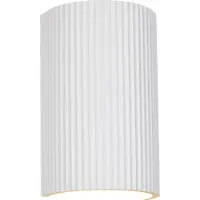 TRIO Lighting Seinävalaisin Raposa, Valkoinen/opaali, Olohuone/ruokailutila, Kipsi/savi, Moderni,