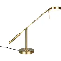 TRIO Monza LED pöytävalaisin 52 cm mattamessinki