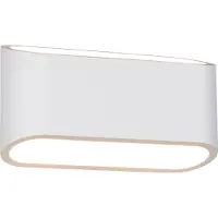TRIO Lighting Seinävalaisin Sepanta, Valkoinen/opaali, Olohuone/ruokailutila, Kipsi/savi, Moderni,