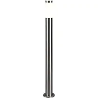 TRIO Trioto pylväsvalaisin 80 cm E27 harjattu teräs/valkoinen