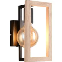 REALITY IMPORT Leuchten Seinävalaisin Bano, himmennettävä, Musta, Olohuone/ruokailutila, Metalli, Moderni,