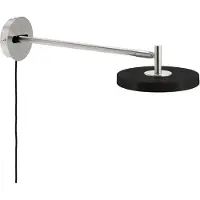 UMAGE Seinävalaisin , Asteria Long, himmennettävä, Musta, Olohuone, Metalli, Design