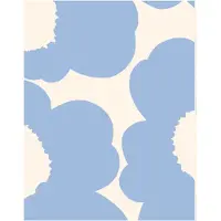 Marimekko Unikko kangas Light blue-puuvillasatiini