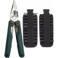 Leatherman Wave Alpha Cascadia Bundle EU300165 Black DLC MagnaCut, Green G10, multi-tool with Bit Kit 931014 bundle