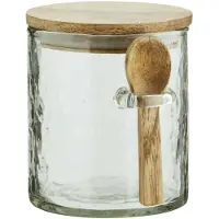Madam Stoltz purkki Lusikalla 9 Cm - Säilytyspurkit & Kannet Lasi Kirkas - EV-17501