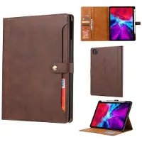 SKALO PU-Nahka Lompakkokotelo Kynänpidikkeellä sopii iPad Air 13" M4 (2026) - Ruskea