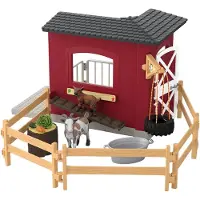 Schleich Goat Stable - Red - ONE SIZE