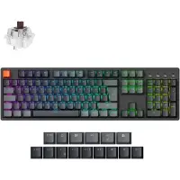 Keychron K10 Version 2, langaton mekaaninen näppäimistö, Super Switch Brown, monivärinen