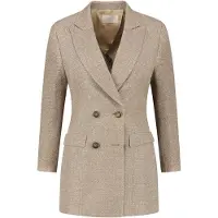Vulto Bleiseri 'Silk Bouclé Jacket' beige