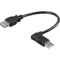 Pro USB 2.0 High Speed -jatkokaapeli, 90°