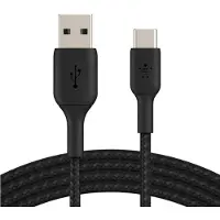 Belkin BoostCharge USB-A – USB-C -kaapeli, 15 W, 2 m, musta