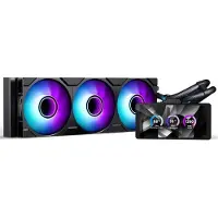 Phanteks Glacier One 360 M25 LCD, 360mm AIO-nestejäähdytysratkaisu prosessorille, musta