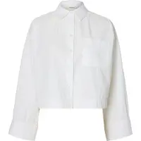 Selected Astha Cropped Boxy Pitkähihainen Kauluspaita