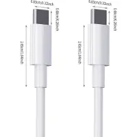 INF 3 m pikalatauskaapeli, USB C - USB C -kaapeli 60 W