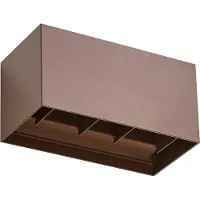 LINDBY Led ulkoseinävalaisin Nivar , Ruskea/ruoste, Alumiini, Moderni