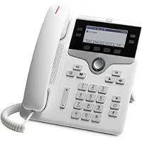 Cisco IP Phone 7841 - VoIP -puhelin - SIP, SRTP - 4 linjaa - valkoinen