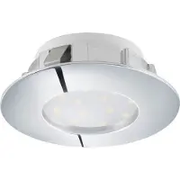 Eglo LED-alasvalo Eglo Pineda 6W Ø78mm kromi himmennettävä 95812