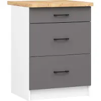 Akord Keittiökaappi Oliwia S60 3SZ, harmaa