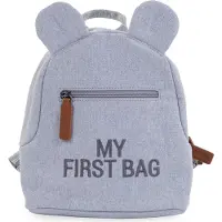 Childhome Lasten reppu Childhome My First Bag, harmaa kangas, kompakti
