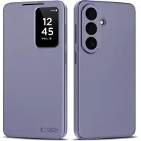 Tech-Protect Samsung Galaxy S26 Smart Clear View Käännä kotelo korttipaikalla - Violetti