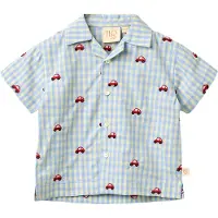 Flöss Albert Paita Blue Gingham Blue Gingham 80 cm Sininen 80 cm Pojat