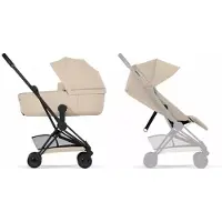 Cybex Coya yhdistelmävaunut Comfort Matt Black / Cozy Beige