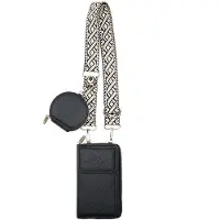 INF Naisten olkalaukku Crossbody matkapuhelinkukkaro Black