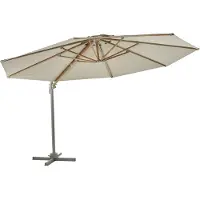 Brafab , Luzzi riippuva aurinkovarjo Ø350 cm Light grey/khaki