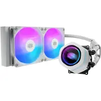 Cooler Master MasterLiquid 240 Core Nex ARGB, 240mm AIO-nestejäähdytysratkaisu prosessorille, valkoinen