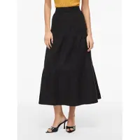 Vila Viprisilla Hw Ankle Skirt - Noos - Black - 42